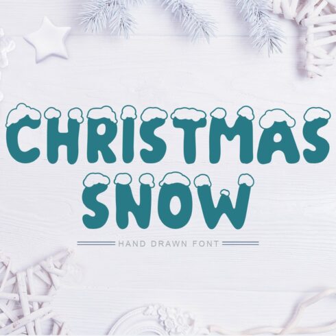 Christmas Snow Hand Drawn Font cover image.