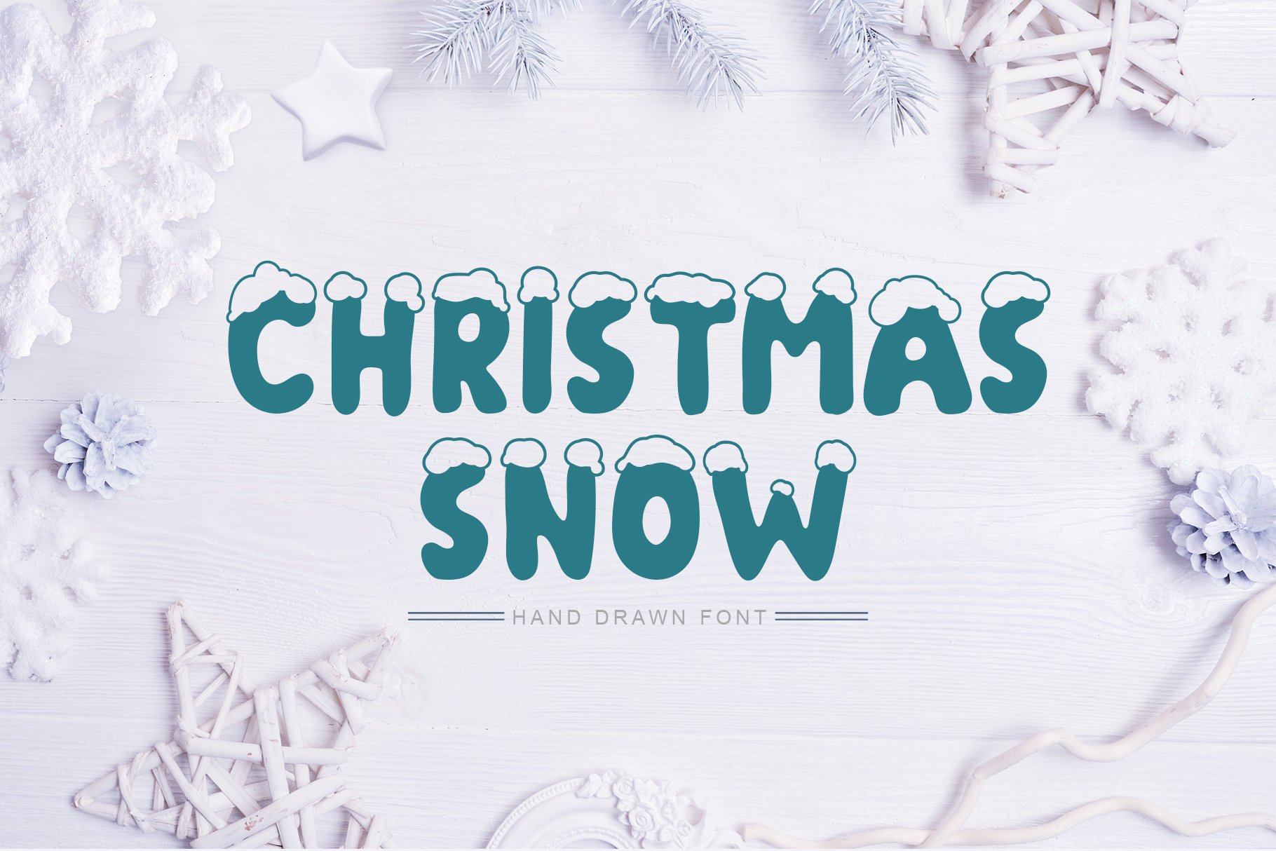 Christmas Snow Hand Drawn Font cover image.