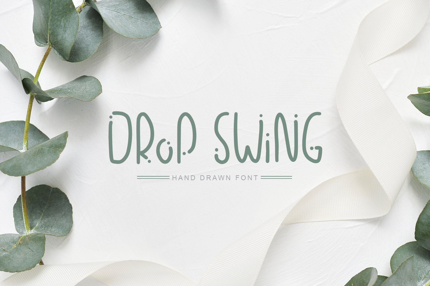 Drop Swing Hand Drawn Font cover image.