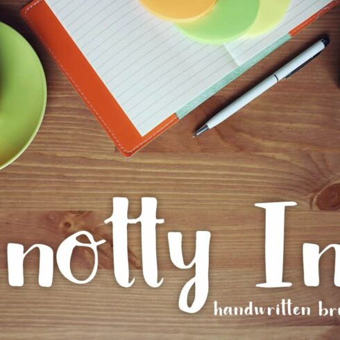 Knotty Ink Font cover image.
