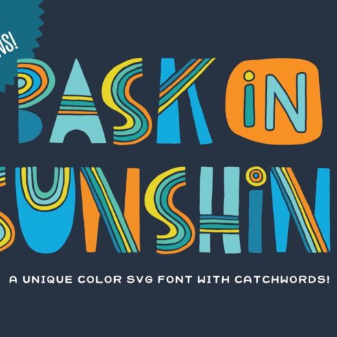 Bask in Sunshine Font cover image.