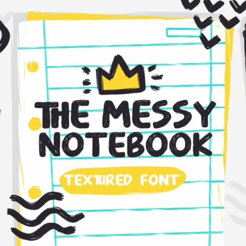 Messy Notebook - Textured Font cover image.