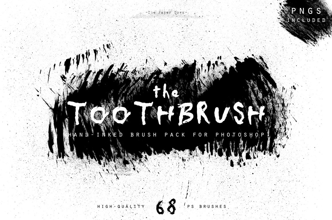 Hand-Inked ToothBrush PS Brushescover image.