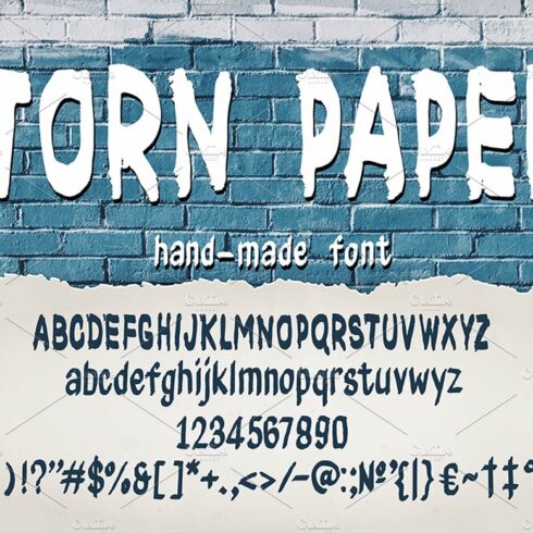 Torn Paper Font cover image.