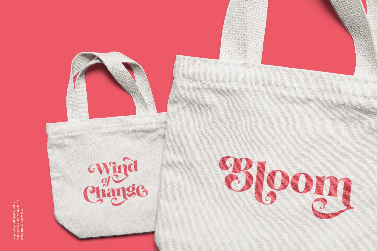 totebag mockup vintage retro bloom wind of change 469