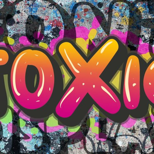 toXic // styled display font cover image.