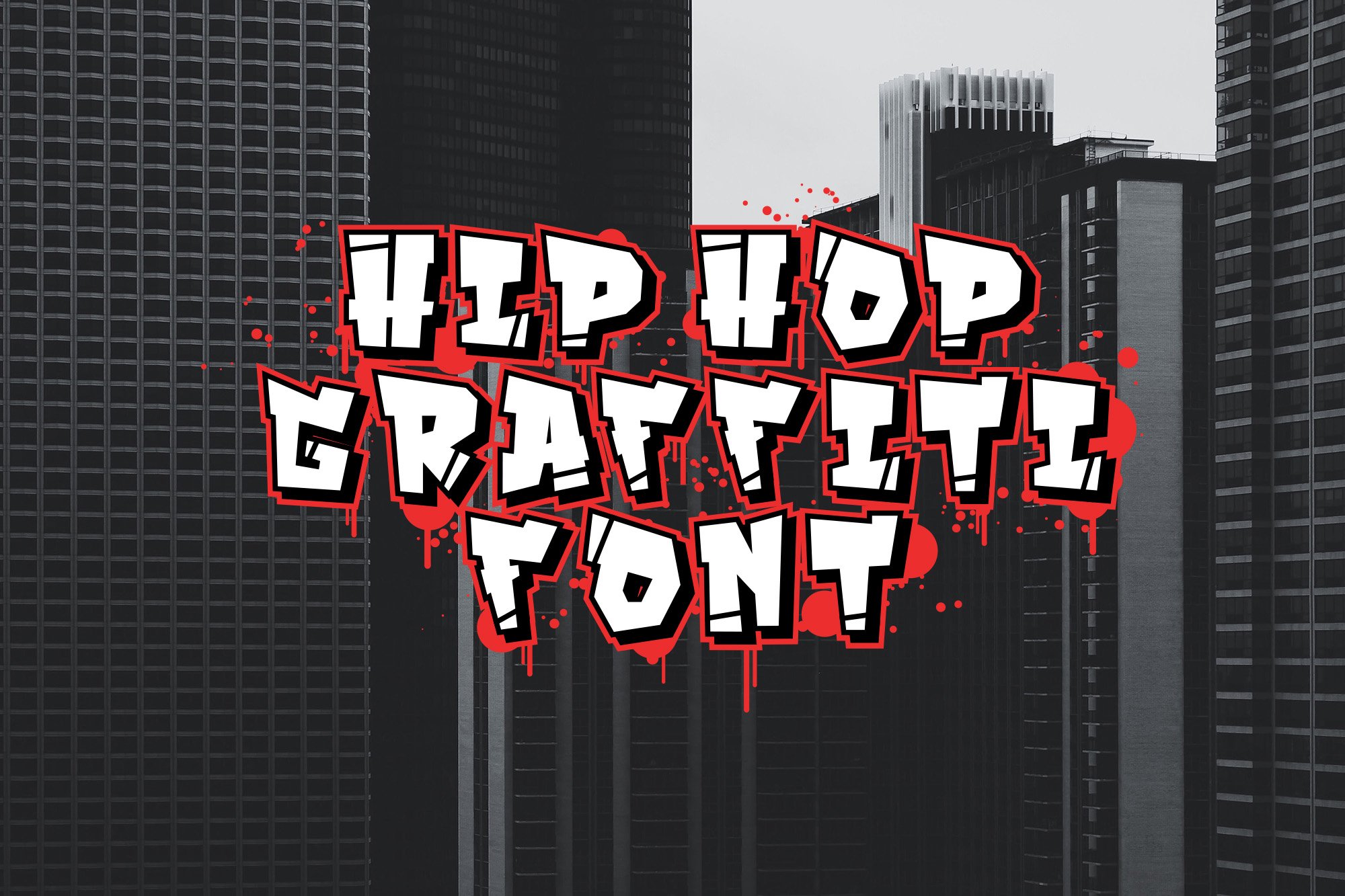 Hip hop font / graffiti font. cover image.