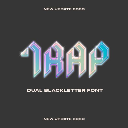 Trap | Uppercase Blackletter Font cover image.