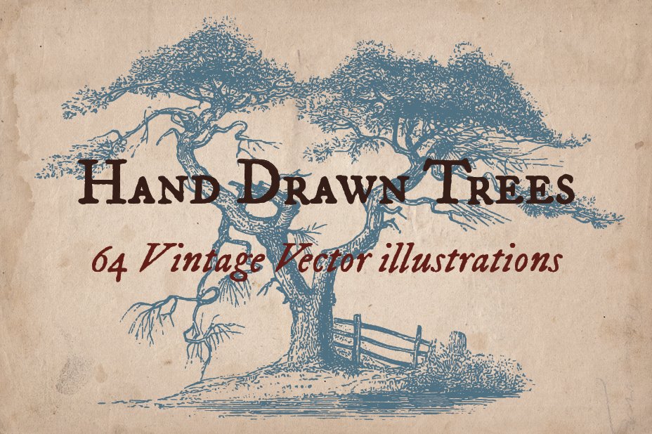Vintage Illustrations - Trees cover image.