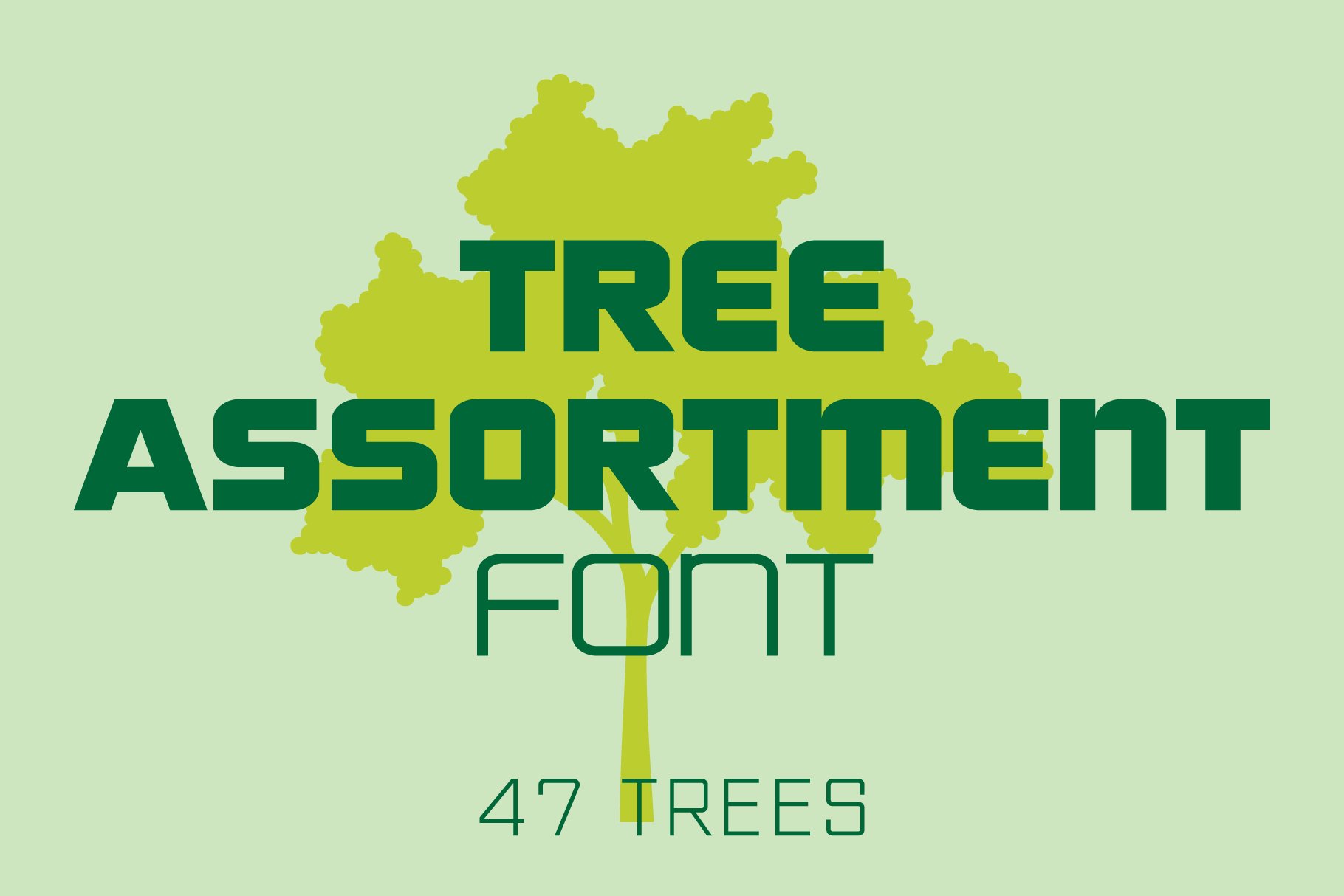 Tree Assortment Font cover image.