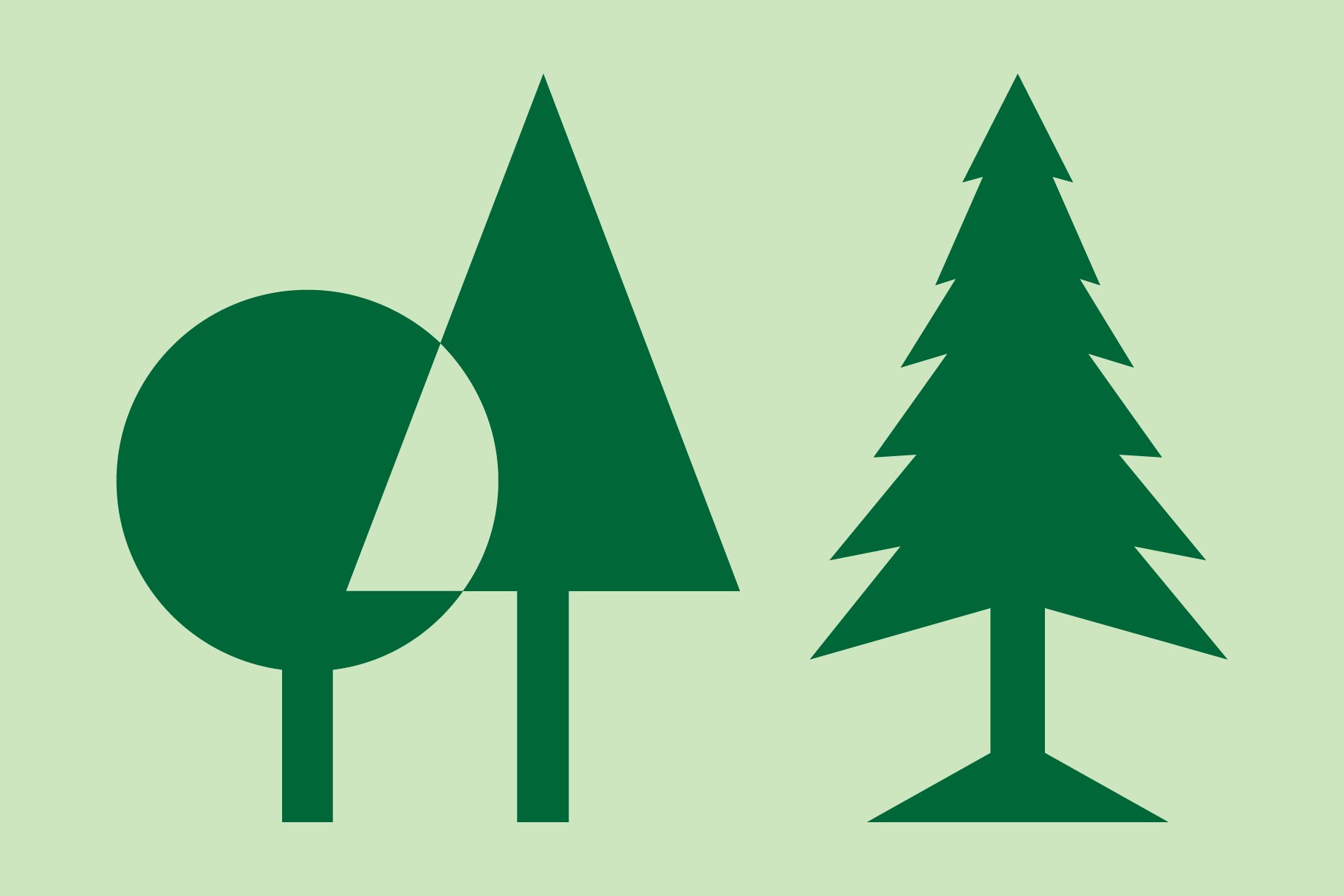 Tree Assortment Font preview image.