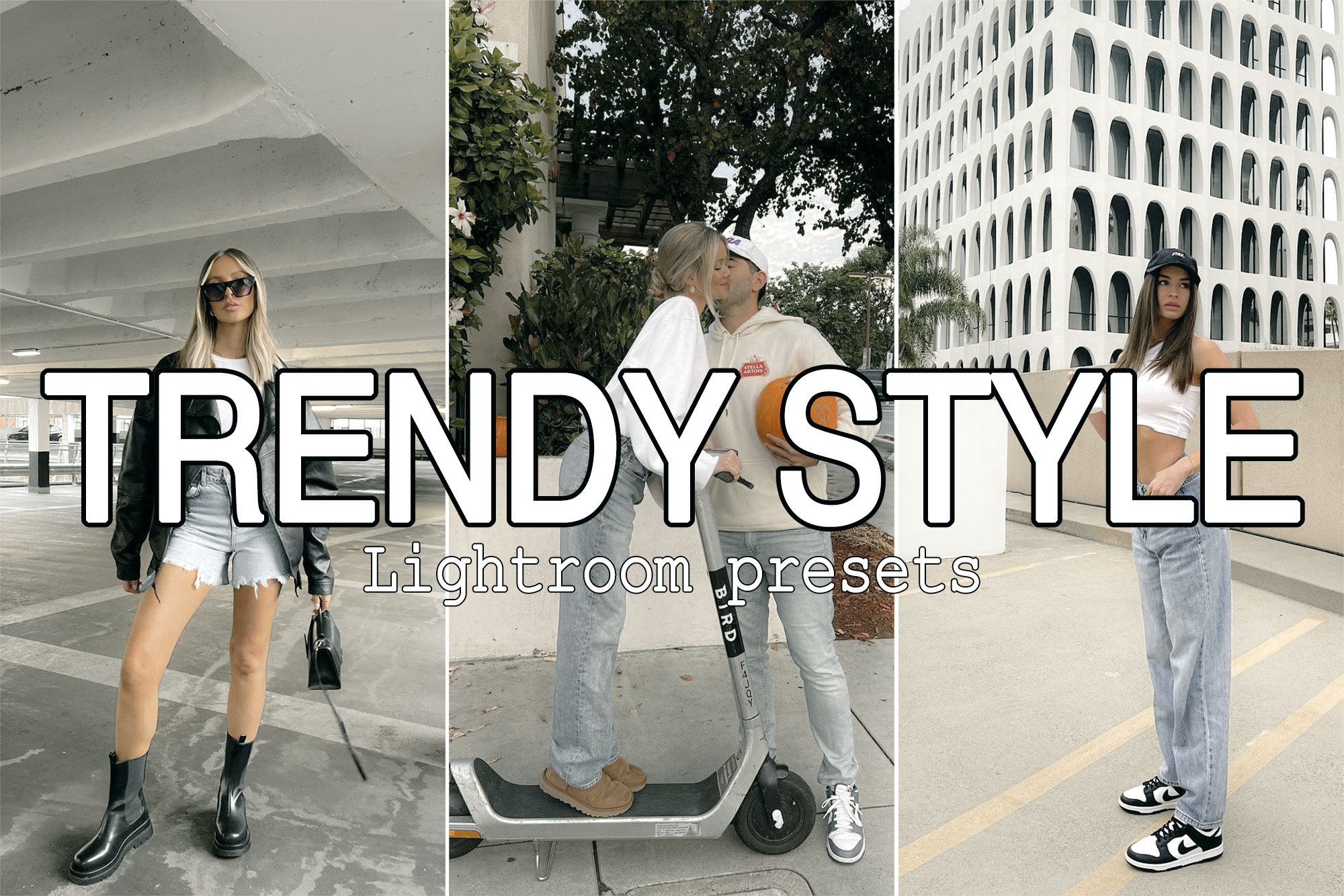 11 Trendy Style Lightroom presetscover image.