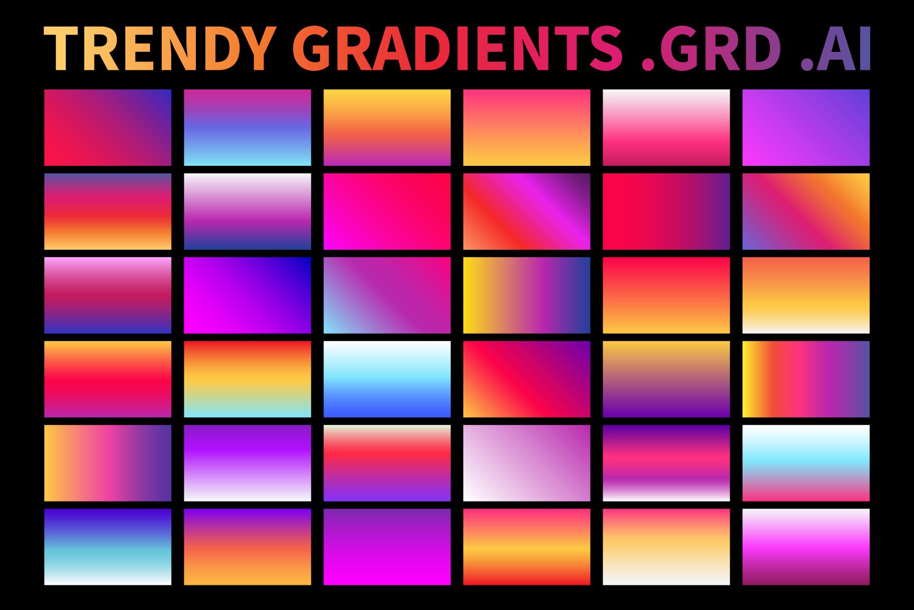Trendy Gradients .AI .GRDcover image.