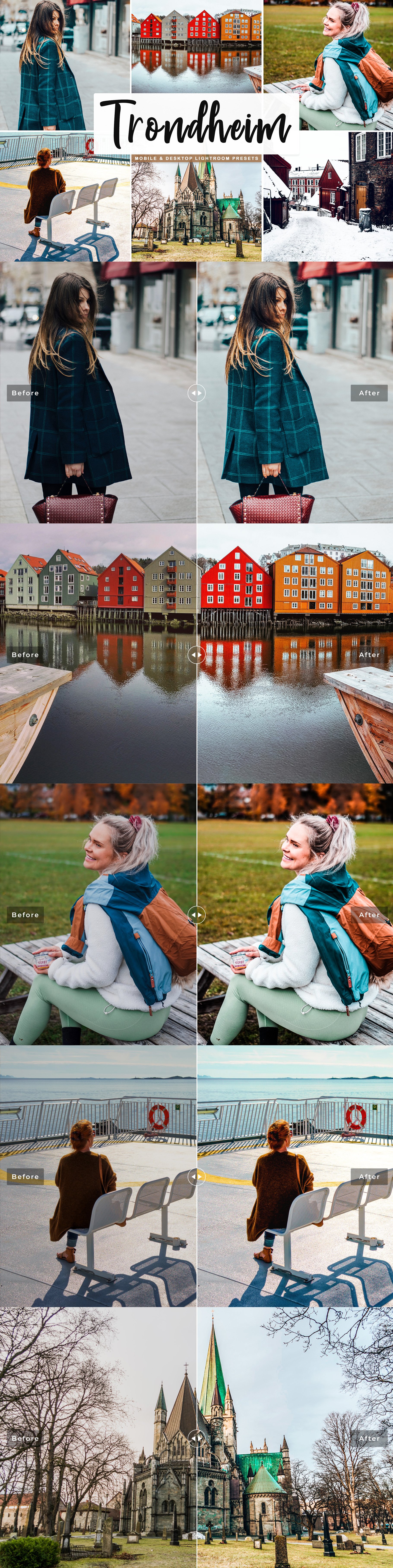 Trondheim Lightroom Presets Packcover image.