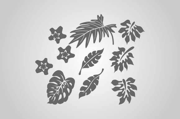 25 Tropical Designs (Vector) preview image.