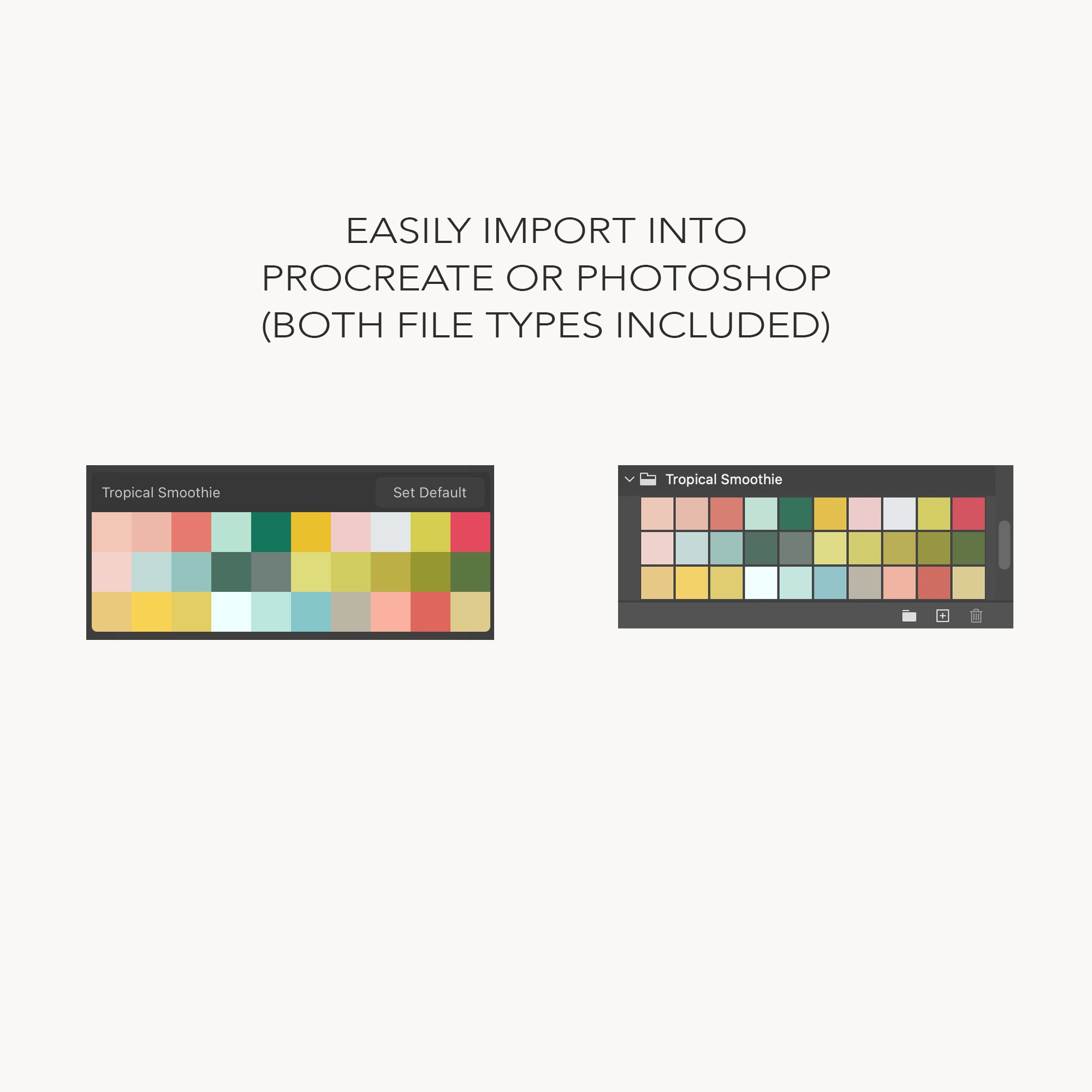 Procreate Color Palette PSD Swatchespreview image.