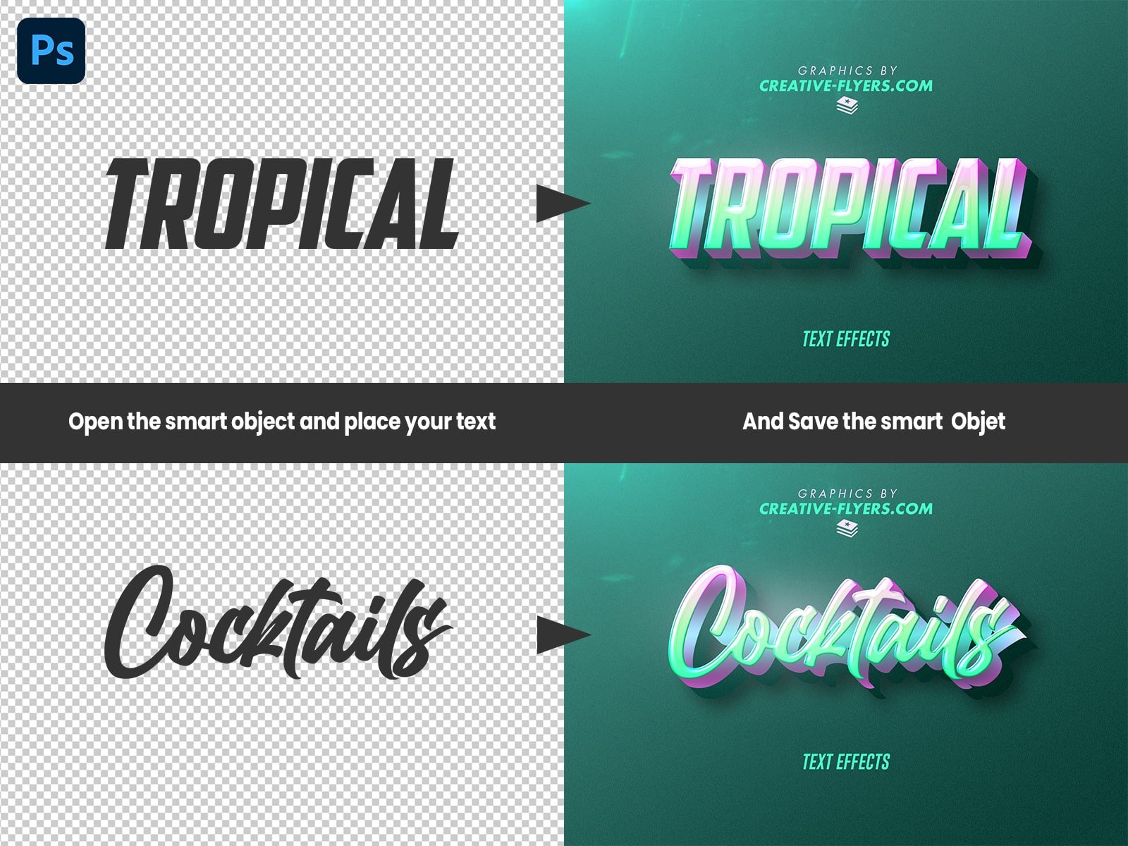 Photoshop Text Effects (Tropical)preview image.