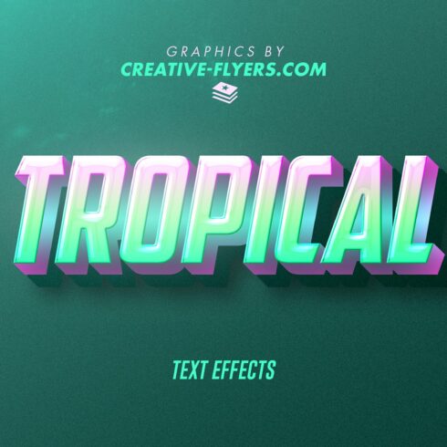 Photoshop Text Effects (Tropical)cover image.