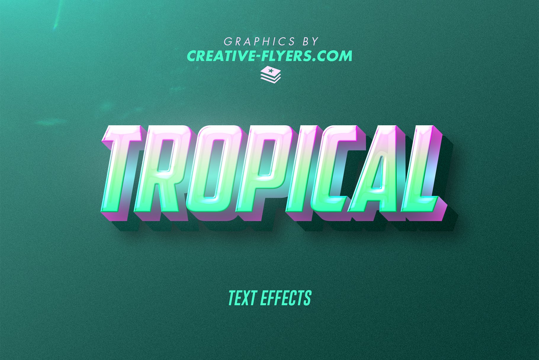 Photoshop Text Effects (Tropical)cover image.