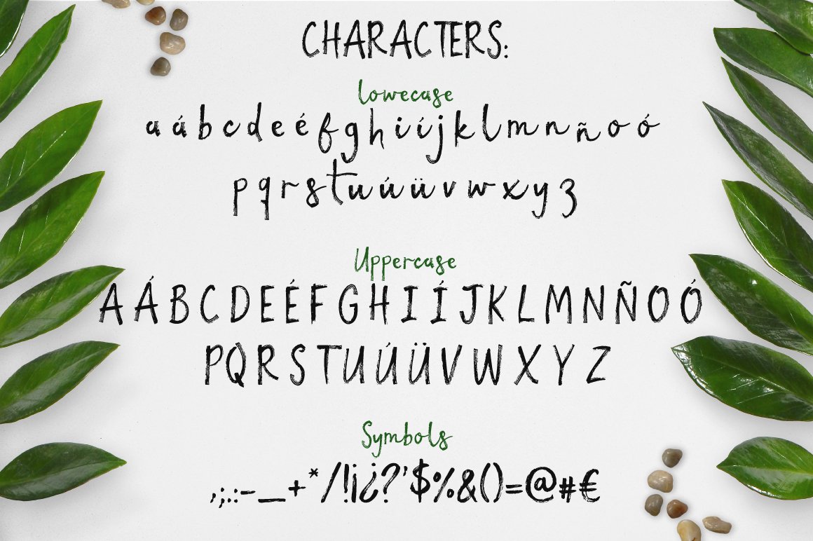 Tropical vibes - Dry brush font preview image.