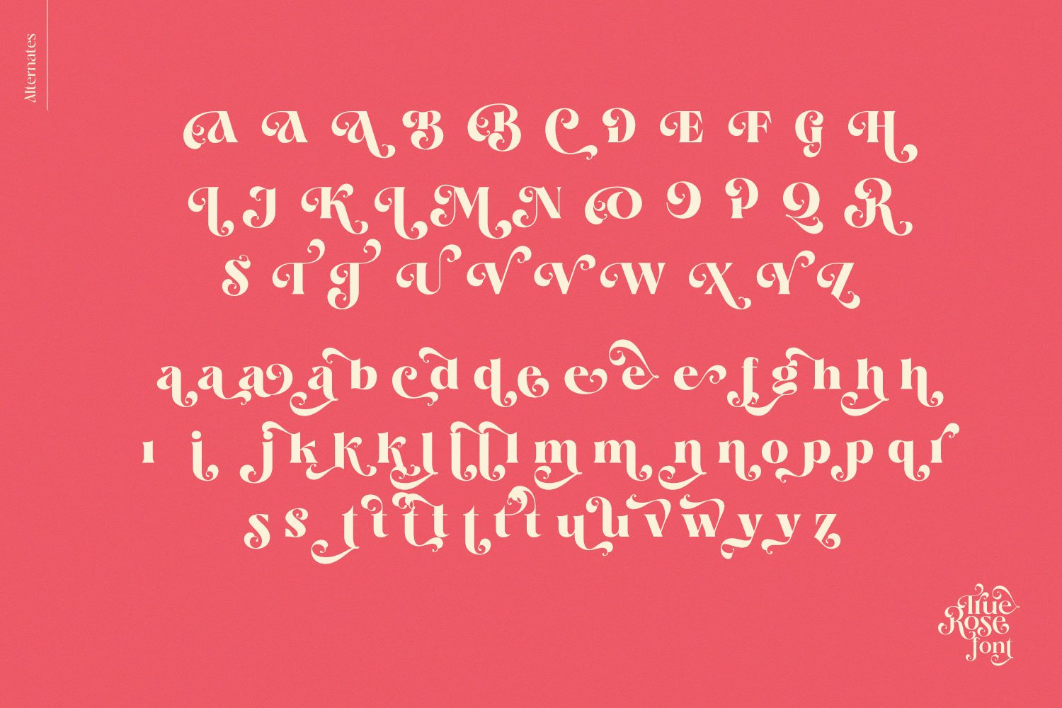 true rose font alternative character 403