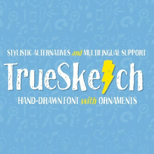 Truesketch + Bonus Ornament Font cover image.