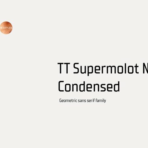 TT Supermolot Neue Condensed cover image.