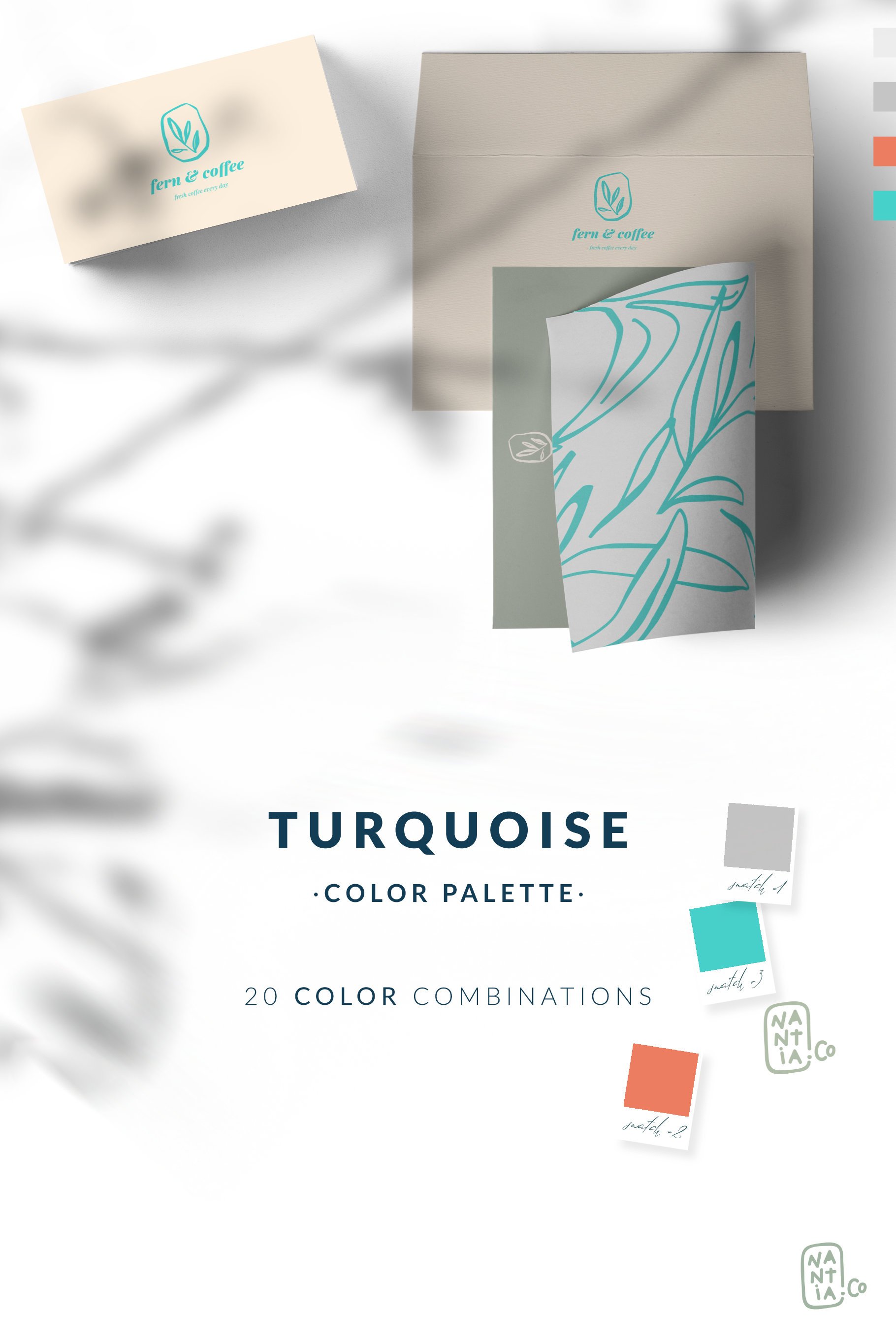 Color palettes swatches Turquoisepreview image.