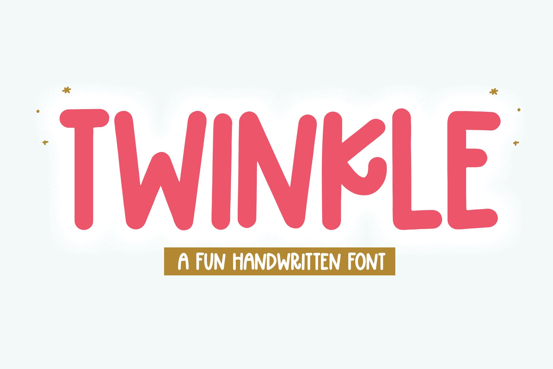 Twinkle | Handwritten Display Font cover image.