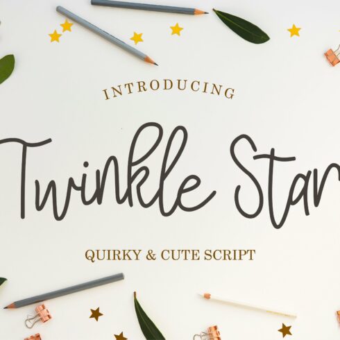 Twinkle Star Font cover image.