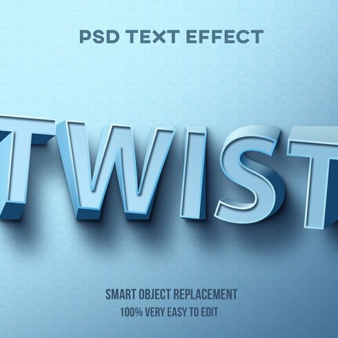 Twist 3D Text Effect Psdcover image.