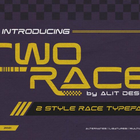 Two Race Typeface cover image.