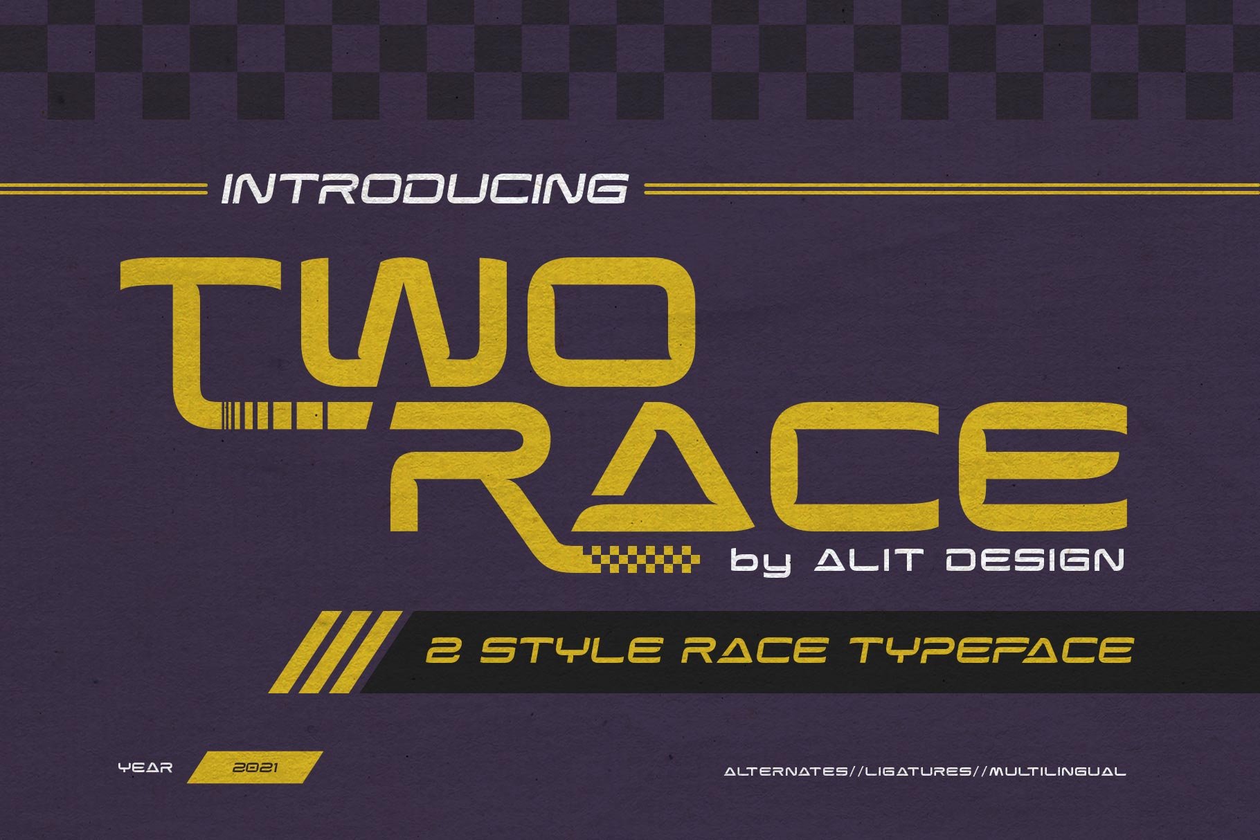 Two Race Typeface cover image.