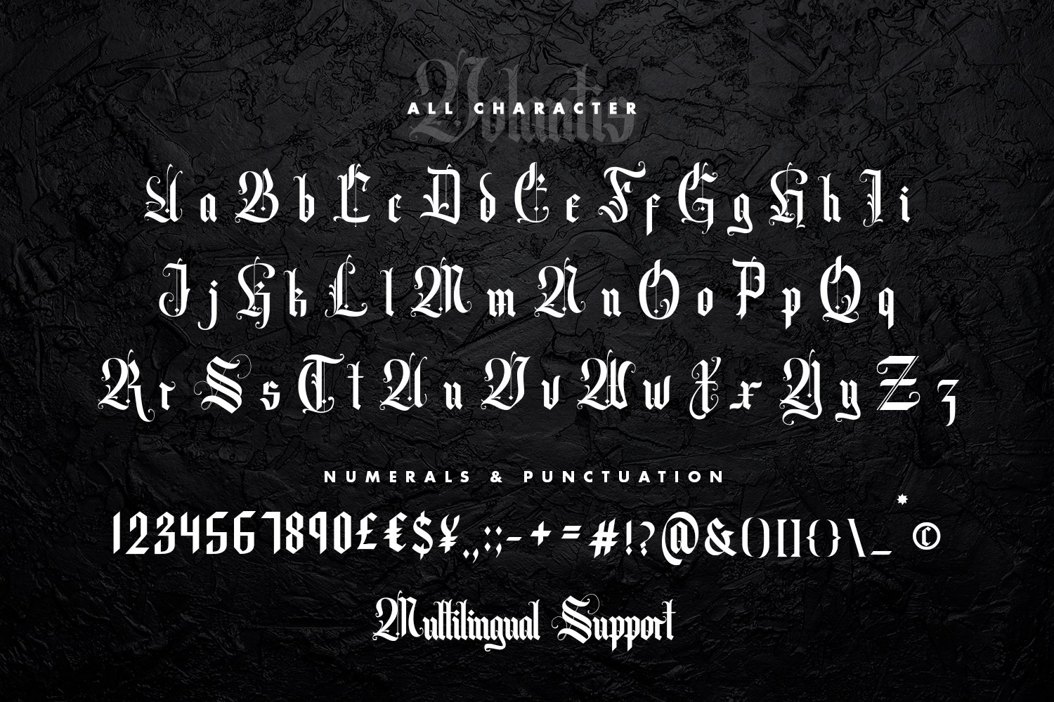 Volantis - Blackletter Fonts preview image.