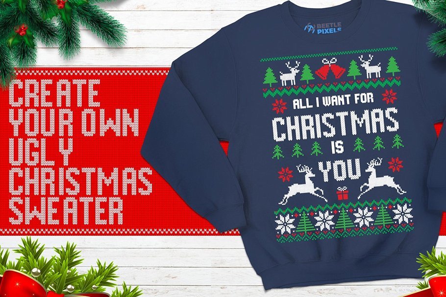 ugly sweater font 28129 108