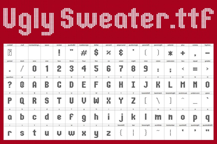 ugly sweater font banner 2 786