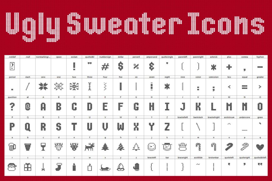 ugly sweater font banner 3 124