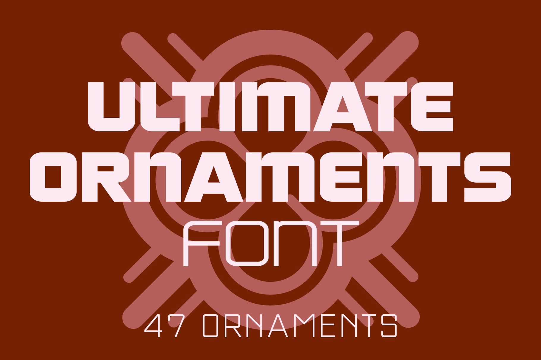 Ultimate Ornaments Font cover image.