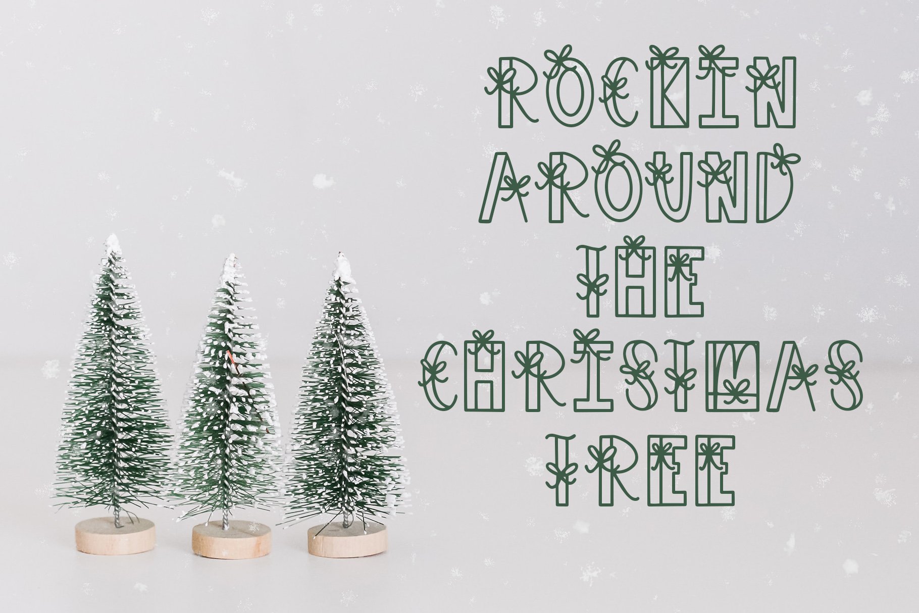 Under The Tree, Christmas Font preview image.