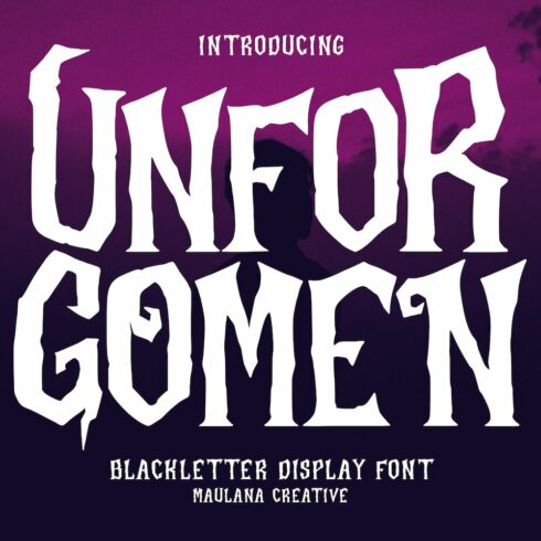 Unforgomen Blackletter Display Fontcover image.