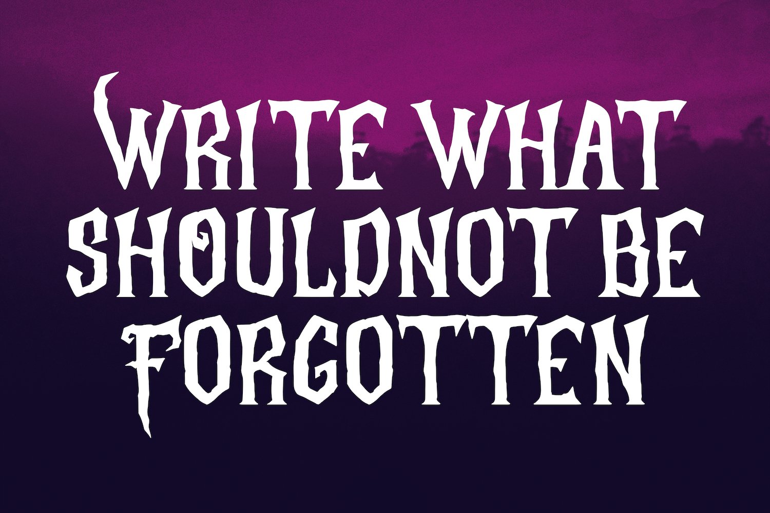 unforgomen blackletter display font 2 991