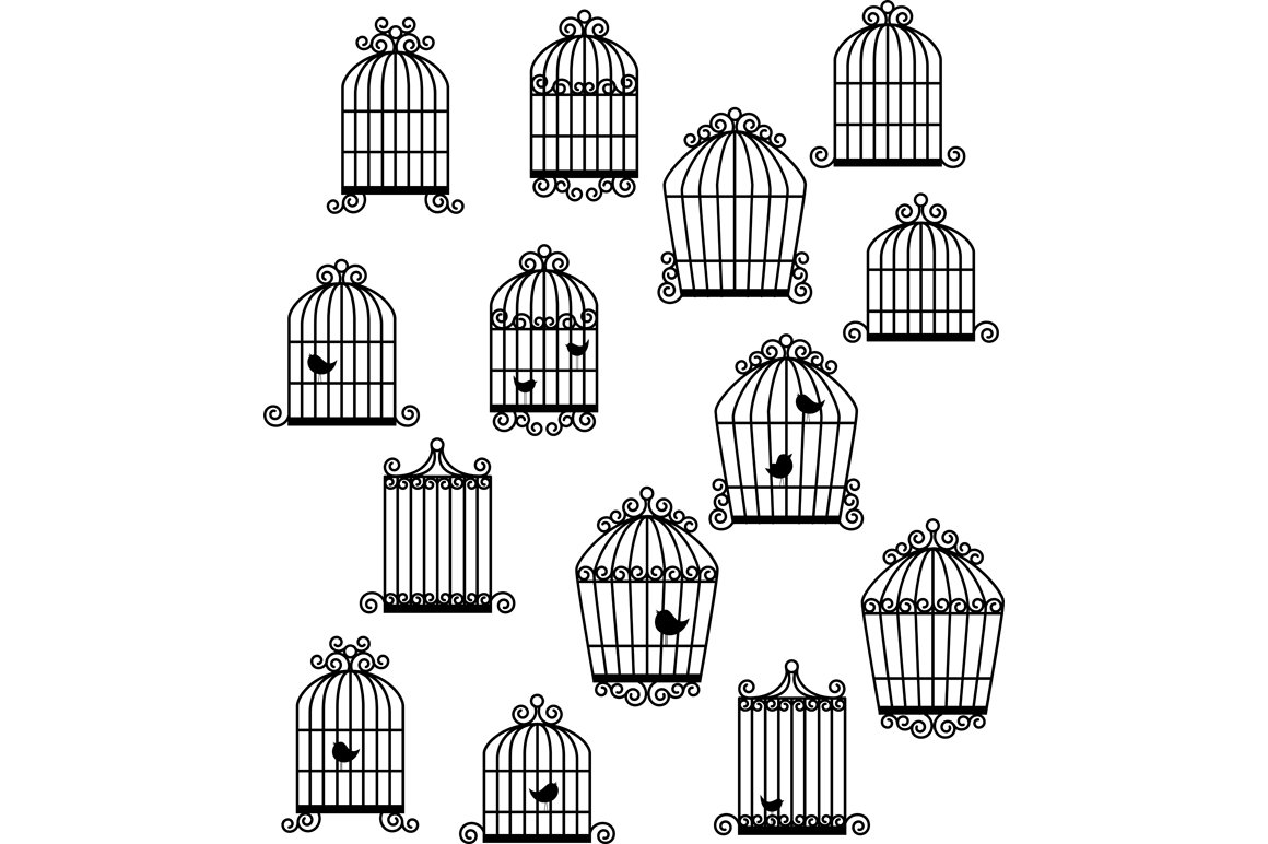 Birdcages Photoshop Brushespreview image.