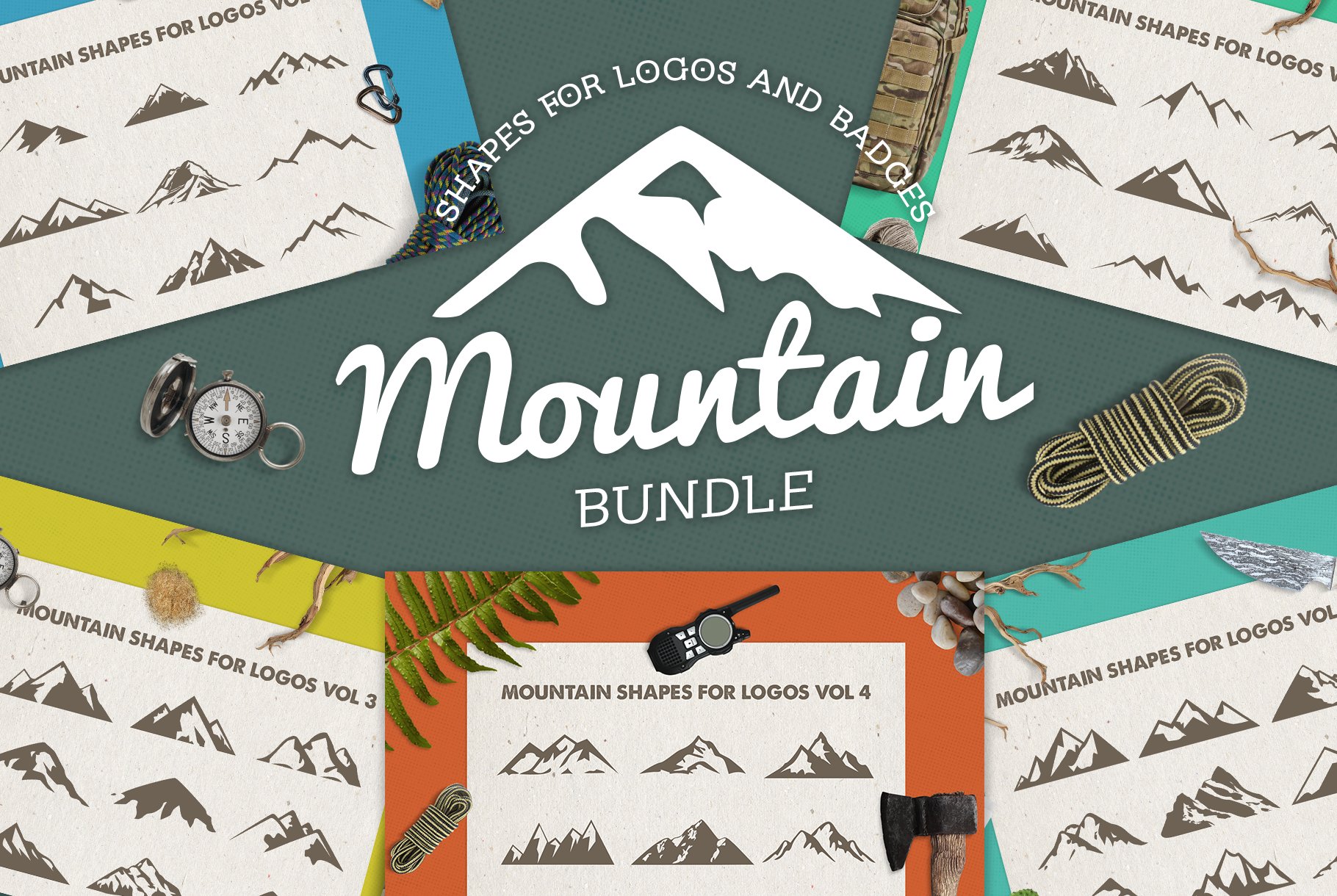 Mountain Shapes For Logos Bundlepreview image.