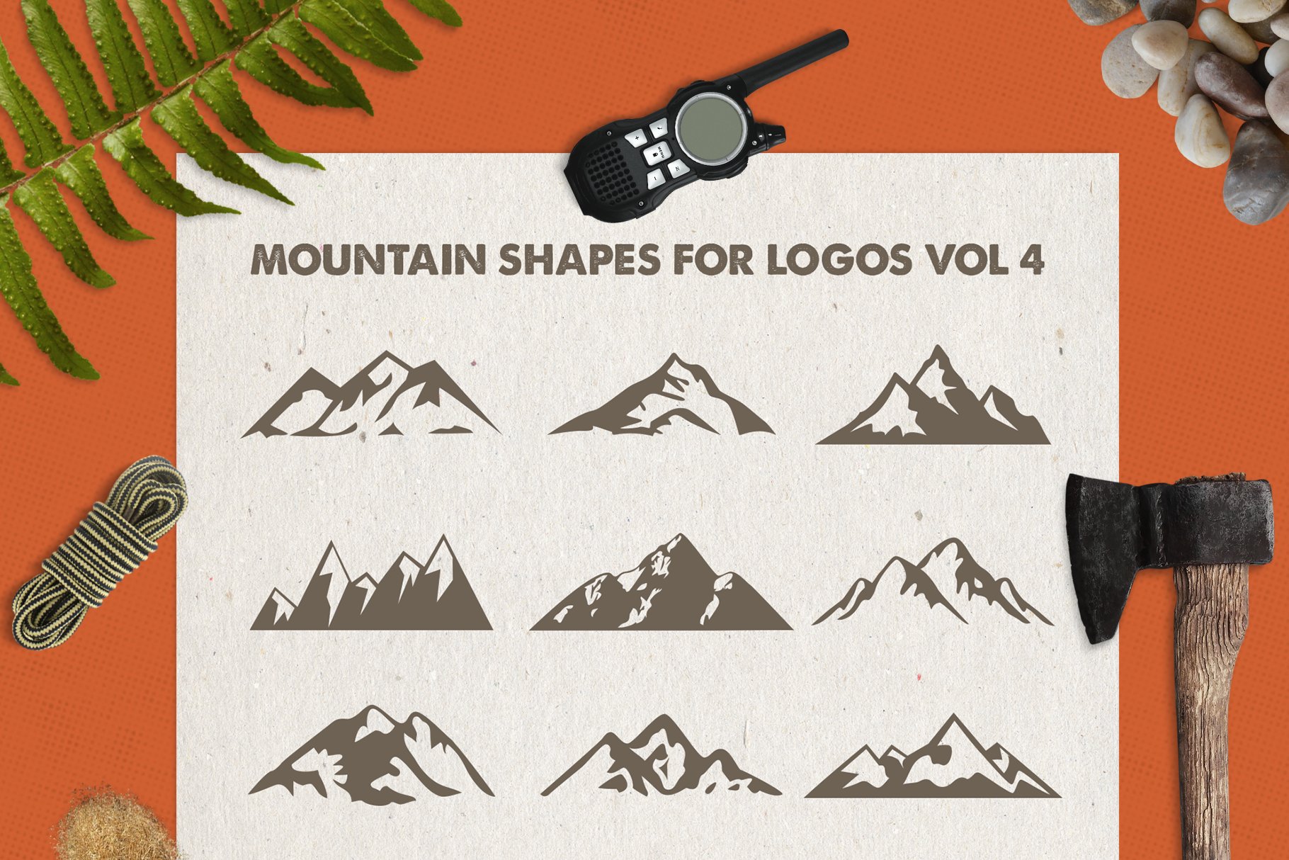 Mountain Shapes For Logos Vol 4preview image.