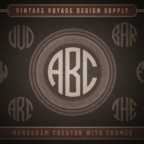 Monogram Creator with Frames cover image.