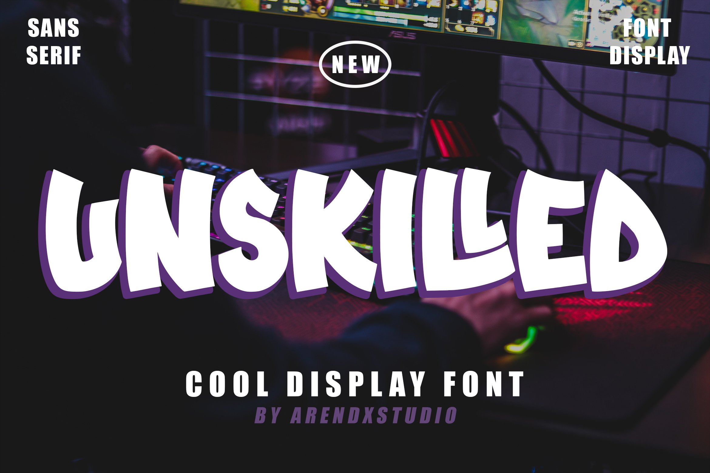 Unskilled - Cool Display Font cover image.