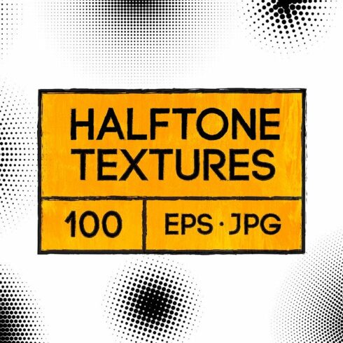 100 Vector Halftone Texturescover image.