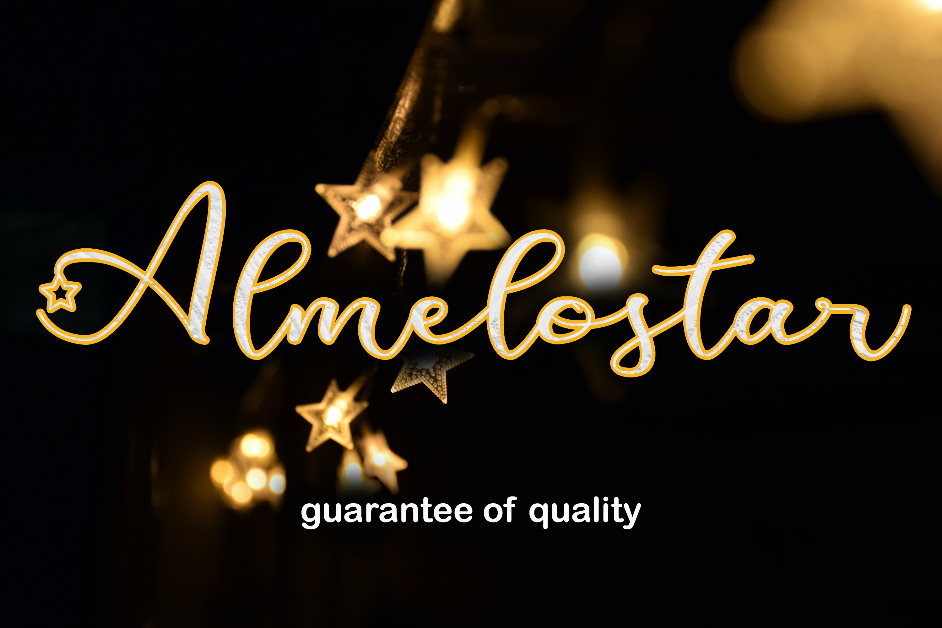 Almelostar Script Font cover image.