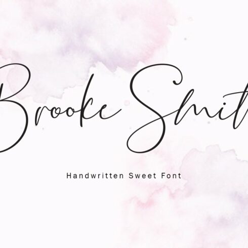 NEW Brooke Smith Script cover image.