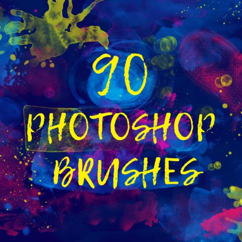 90 Photoshop Watercolor Brushescover image.